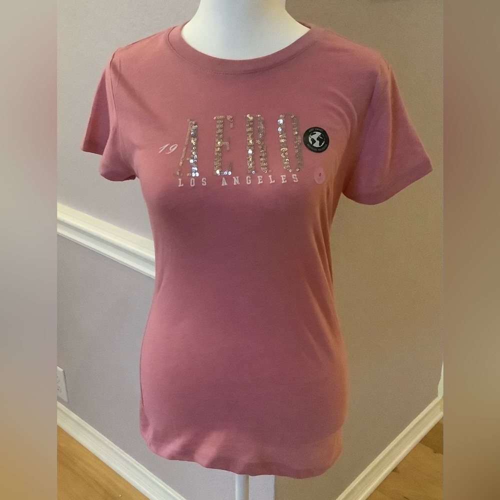[Bundle 3 for $50] Aero Los Angeles Sequin Graphic Tee